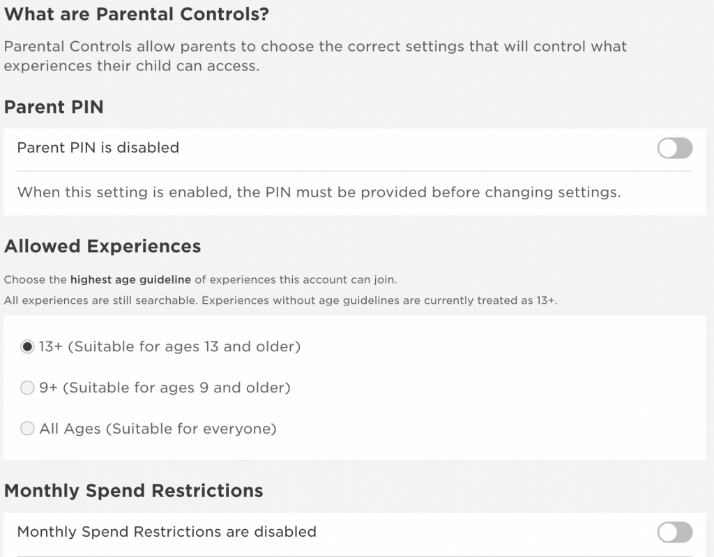 How to Enable Roblox Parental Controls